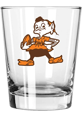Cleveland Browns 15oz Retro Elf Logo Rock Glass - White