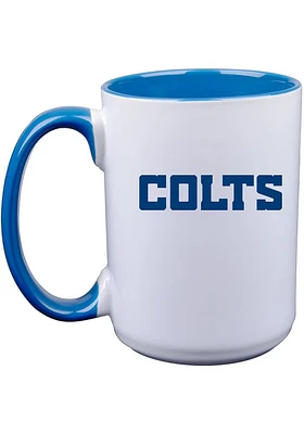 Indianapolis Colts 15oz Primary Logo Ceramic Mug - Blue