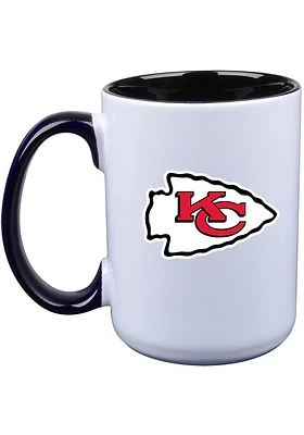 Kansas City Chiefs 15oz Primary Logo Ceramic Mug - Black