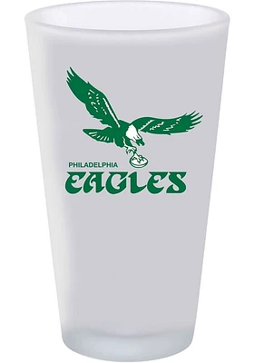 Philadelphia Eagles 16oz Retro Bird Logo Pint Glass - White