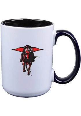 Texas Tech Red Raiders 15 oz Team Inner Color Ceramic Mug - White
