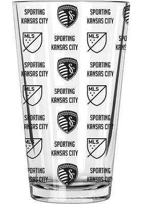 Sporting Kansas City 16oz sandblasted Pint Glass