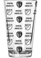 Sporting Kansas City 16oz sandblasted Pint Glass