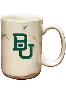 Baylor Bears Marble Ceramic Mug - White