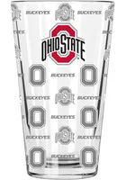 Ohio State Buckeyes Sandblasted Pint Glass