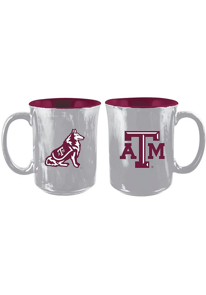 Texas A&M Aggies 15oz Iridescent Ceramic Mug - Maroon