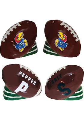Kansas Jayhawks Football S/P Shaker Salt and Pepper Set
