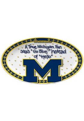 Michigan Wolverines Ceramic Serving Tray
