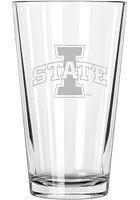 Iowa State Cyclones 17oz Etched Pint Glass - White