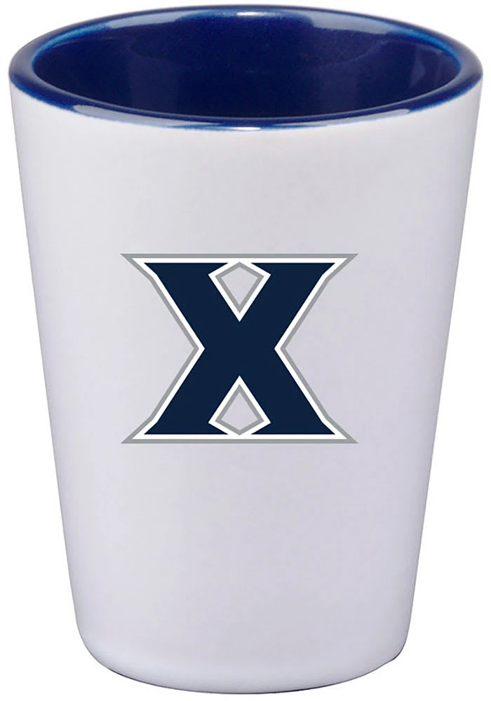 Xavier Musketeers 2 oz. team color inner Shot Glass