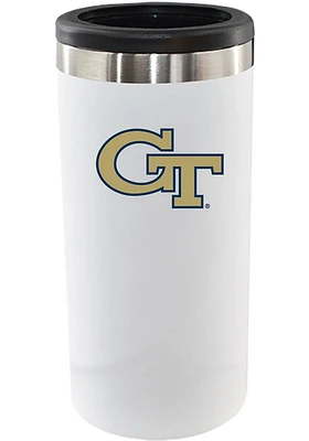 GA Tech Yellow Jackets 12oz Slim Can Stainless Steel Coolie