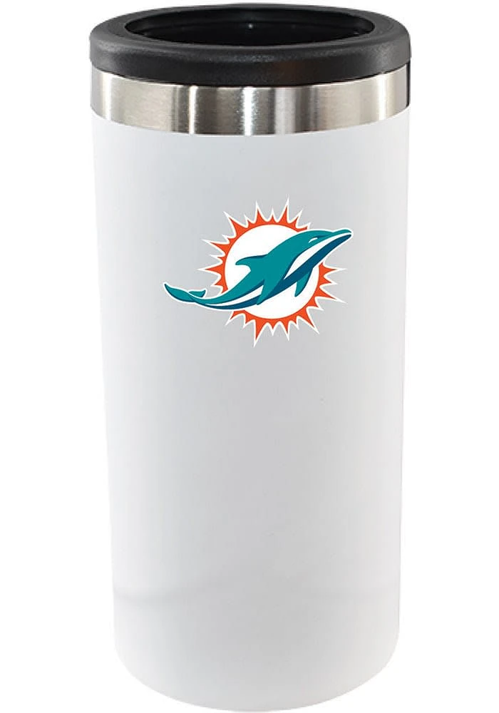 Miami Dolphins 12oz Slim Can Stainless Steel Coolie