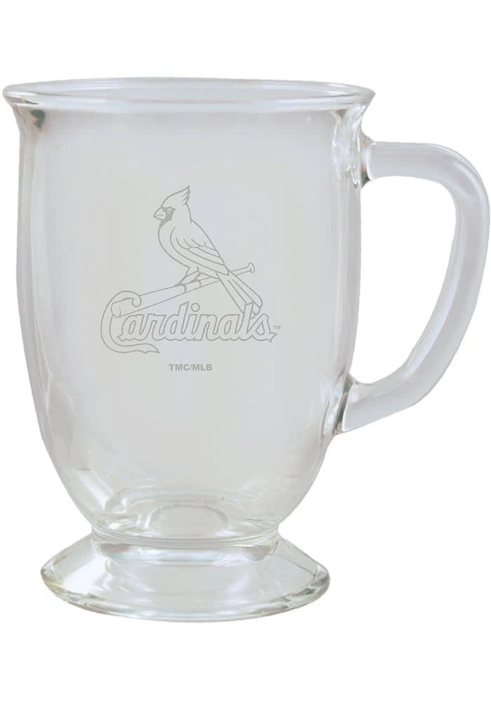 St Louis Cardinals 16 oz. Etched Pint Glass - White