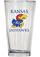 Kansas Jayhawks 16oz Pint Glass - White