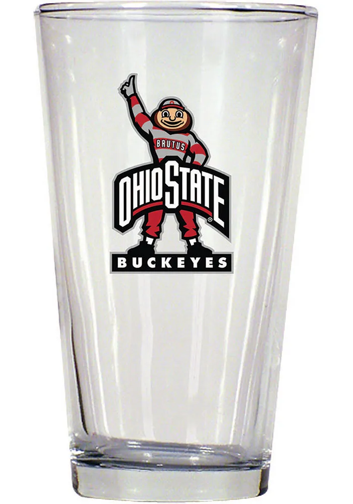 Ohio State Buckeyes 16oz Pint Glass - White