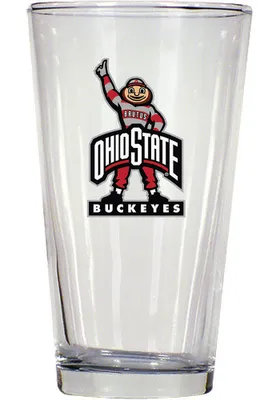 Ohio State Buckeyes 16oz Pint Glass - White