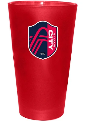 St Louis City SC 16 oz Color Frosted Pint Glass - Red