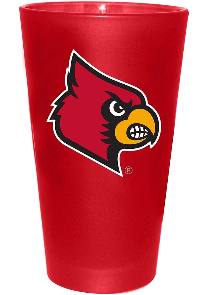 Louisville Cardinals 16 oz Color Frosted Pint Glass - Red