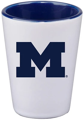 Michigan Wolverines 2 oz. team color inner Shot Glass