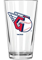 Cleveland Guardians Full Color Team Logo Pint Glass - White