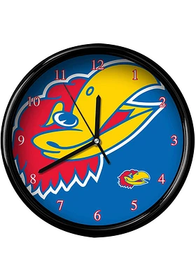 Kansas Jayhawks large team logo Wall Clock