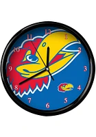 Kansas Jayhawks large team logo Wall Clock