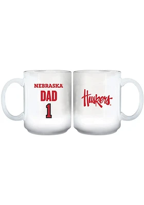 Nebraska Cornhuskers #1 Dad Ceramic Mug - Red