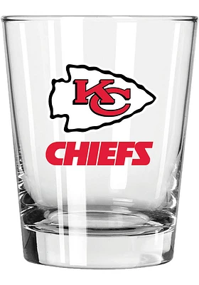 Kansas City Chiefs 15 oz. Rock Glass - White