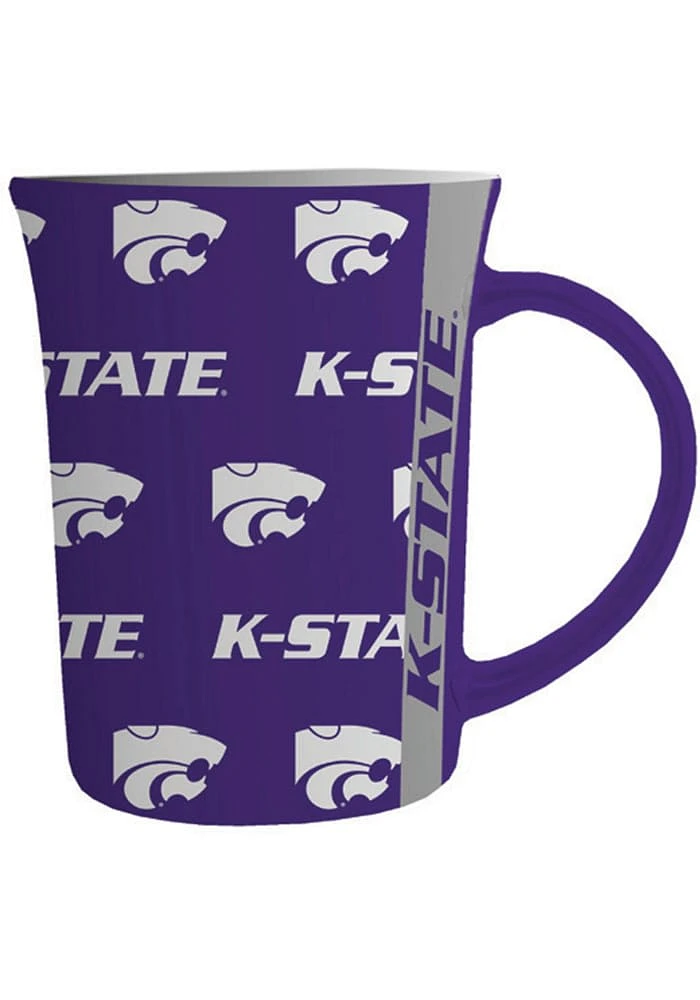 K-State Wildcats 15 oz Line Up Ceramic Mug - Purple