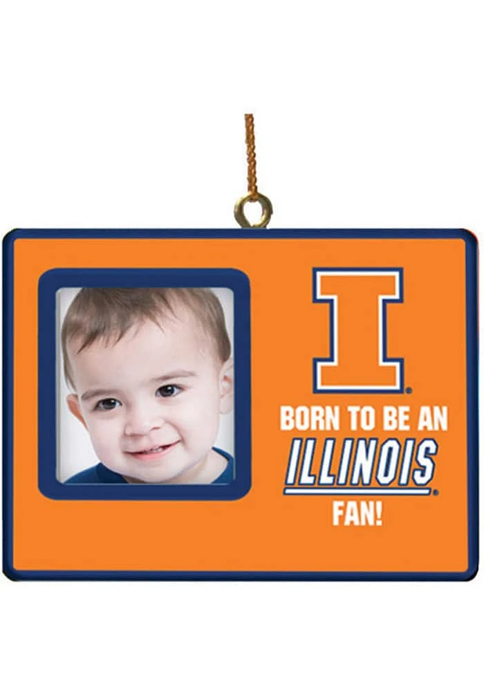 Illinois Fighting Illini Perfect Addition to Any Tree Ornament - Orange