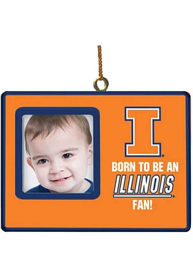 Illinois Fighting Illini Perfect Addition to Any Tree Ornament - Orange