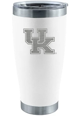 Kentucky Wildcats 20oz Stainless Steel Etched Stainless Steel Tumbler - White