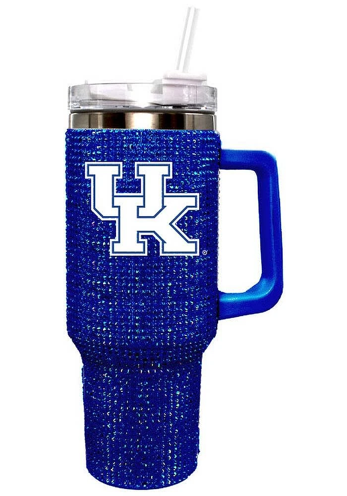 Kentucky Wildcats Bling 40 oz Stainless Steel Tumbler - Blue