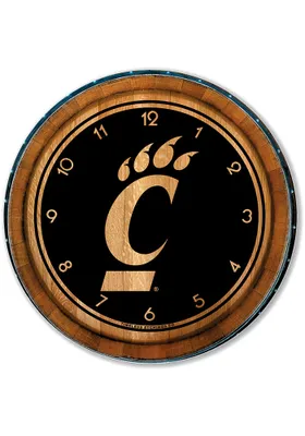 Cincinnati Bearcats Barrelhead Wall Clock