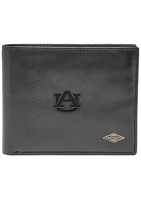 Auburn Tigers Leather FlipID Mens Bifold Wallet