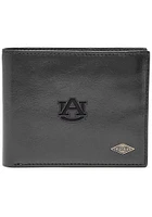Auburn Tigers Leather FlipID Mens Bifold Wallet