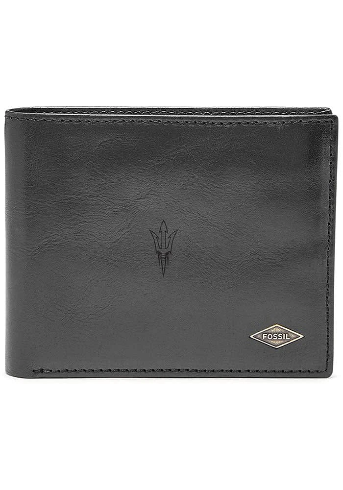 Arizona State Sun Devils Leather FlipID Mens Bifold Wallet
