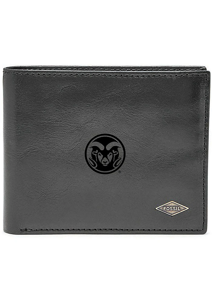 Colorado State Rams Leather FlipID Mens Bifold Wallet