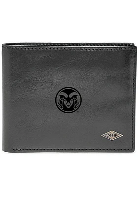 Colorado State Rams Leather FlipID Mens Bifold Wallet