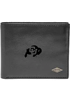 Colorado Buffaloes Leather FlipID Mens Bifold Wallet