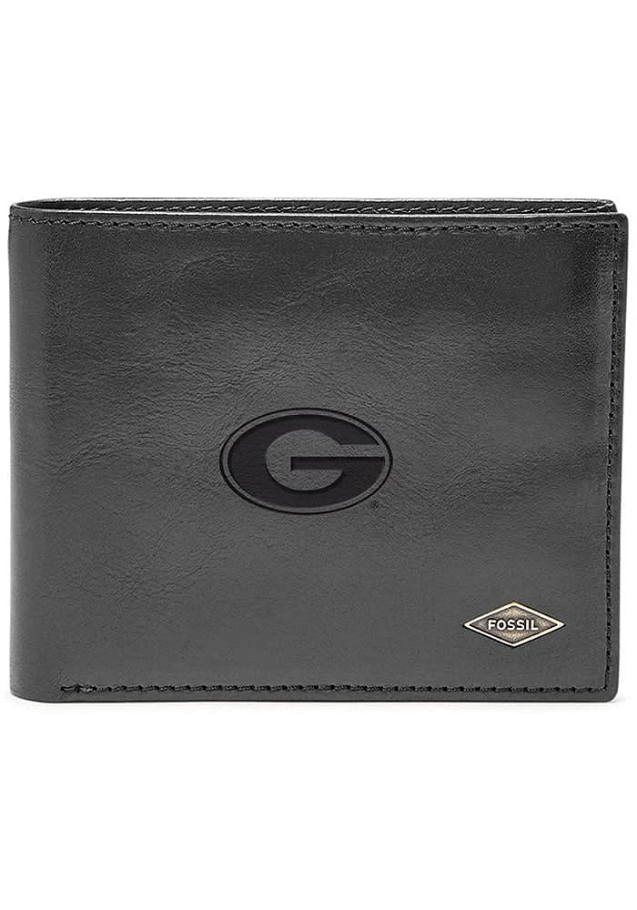 Georgia Bulldogs Leather FlipID Mens Bifold Wallet