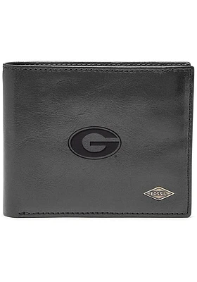 Georgia Bulldogs Leather FlipID Mens Bifold Wallet