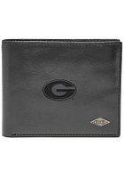 Georgia Bulldogs Leather FlipID Mens Bifold Wallet