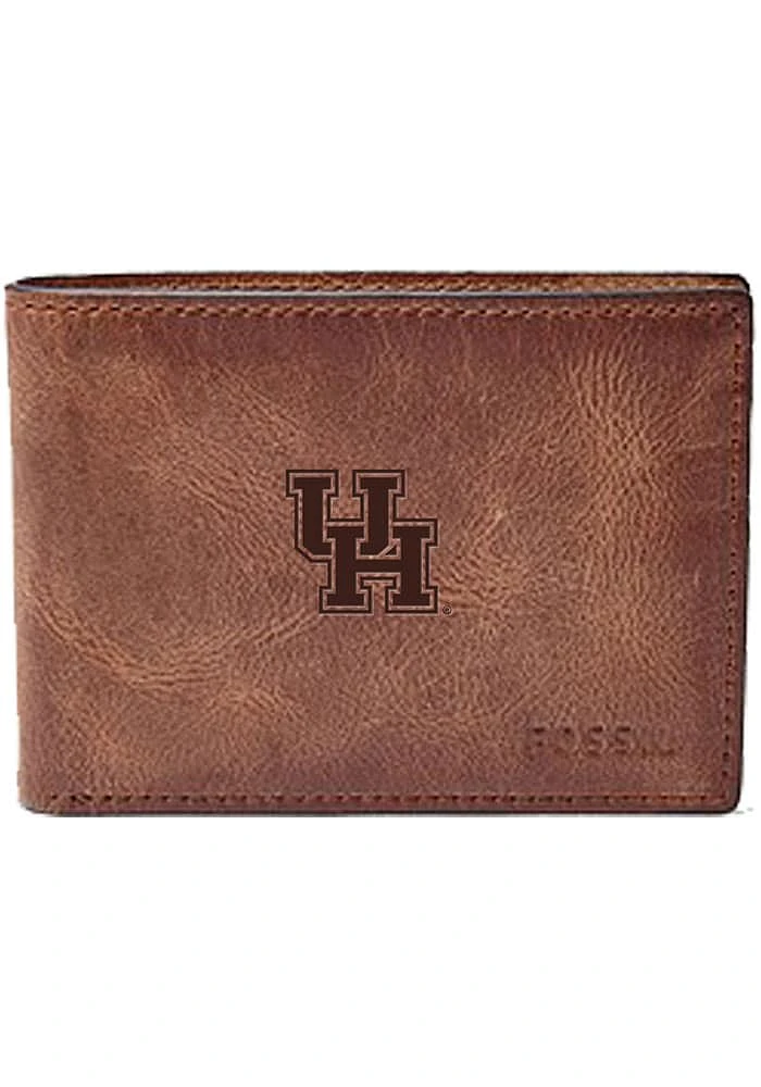 Houston Cougars Front Pocket Mens Bifold Wallet
