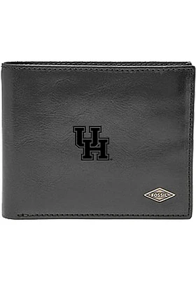 Houston Cougars Leather FlipID Mens Bifold Wallet