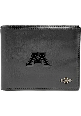 Minnesota Golden Gophers Leather FlipID Mens Bifold Wallet