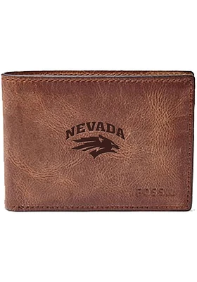 Nevada Wolf Pack Front Pocket Mens Bifold Wallet