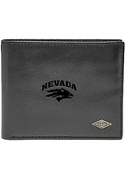 Nevada Wolf Pack Leather FlipID Mens Bifold Wallet