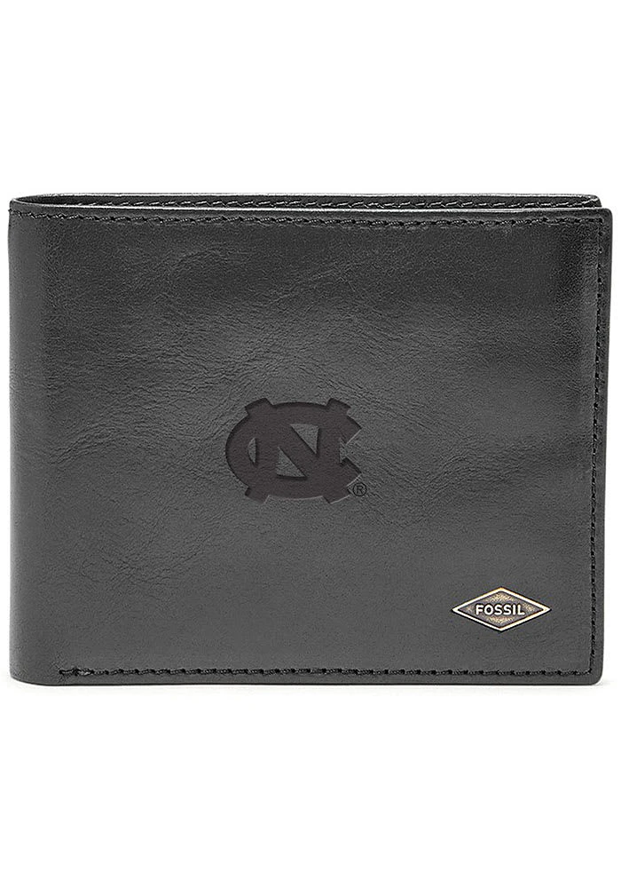 North Carolina Tar Heels Leather FlipID Mens Bifold Wallet