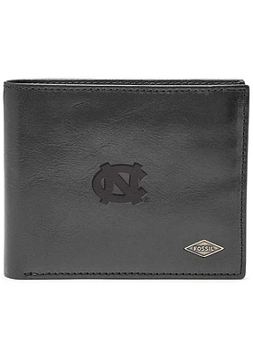 North Carolina Tar Heels Leather FlipID Mens Bifold Wallet